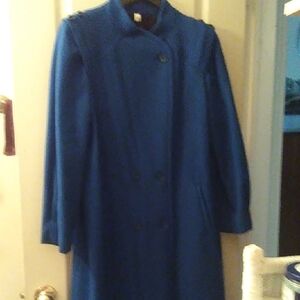 Classic Blue Women's Trench Coat